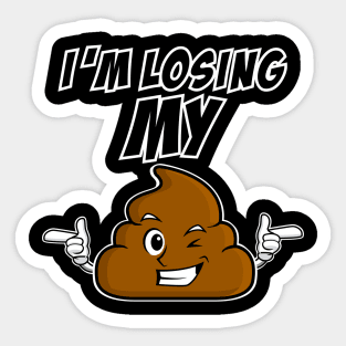 Poop Emoji - Losing My @#@# Sticker